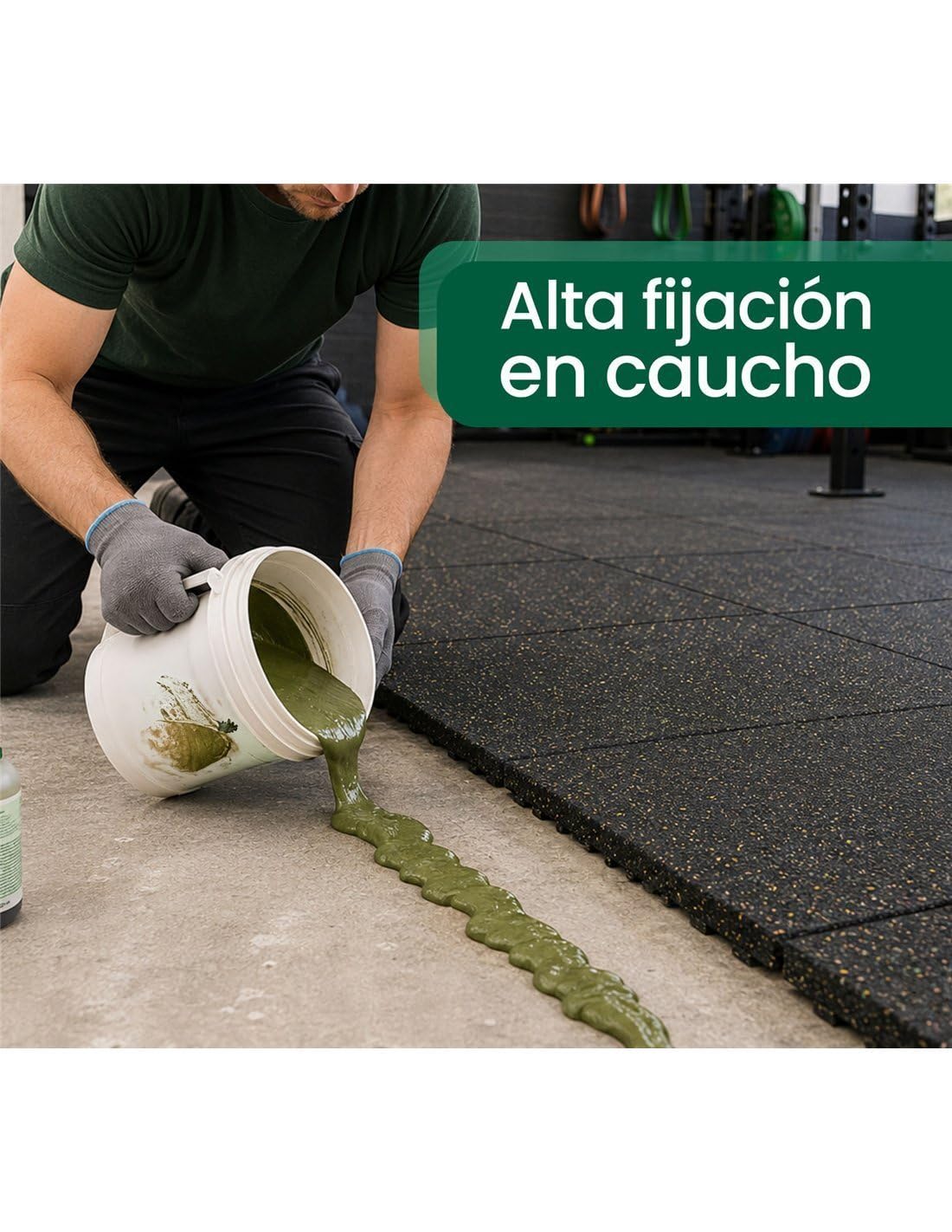 JARDIN202 - Adhesivo para Césped Artificial y Caucho | Alta Fijación Bicomponente | 5.5Kg y 11Kg | Pegamento Exterior e Interior | 11 Kg