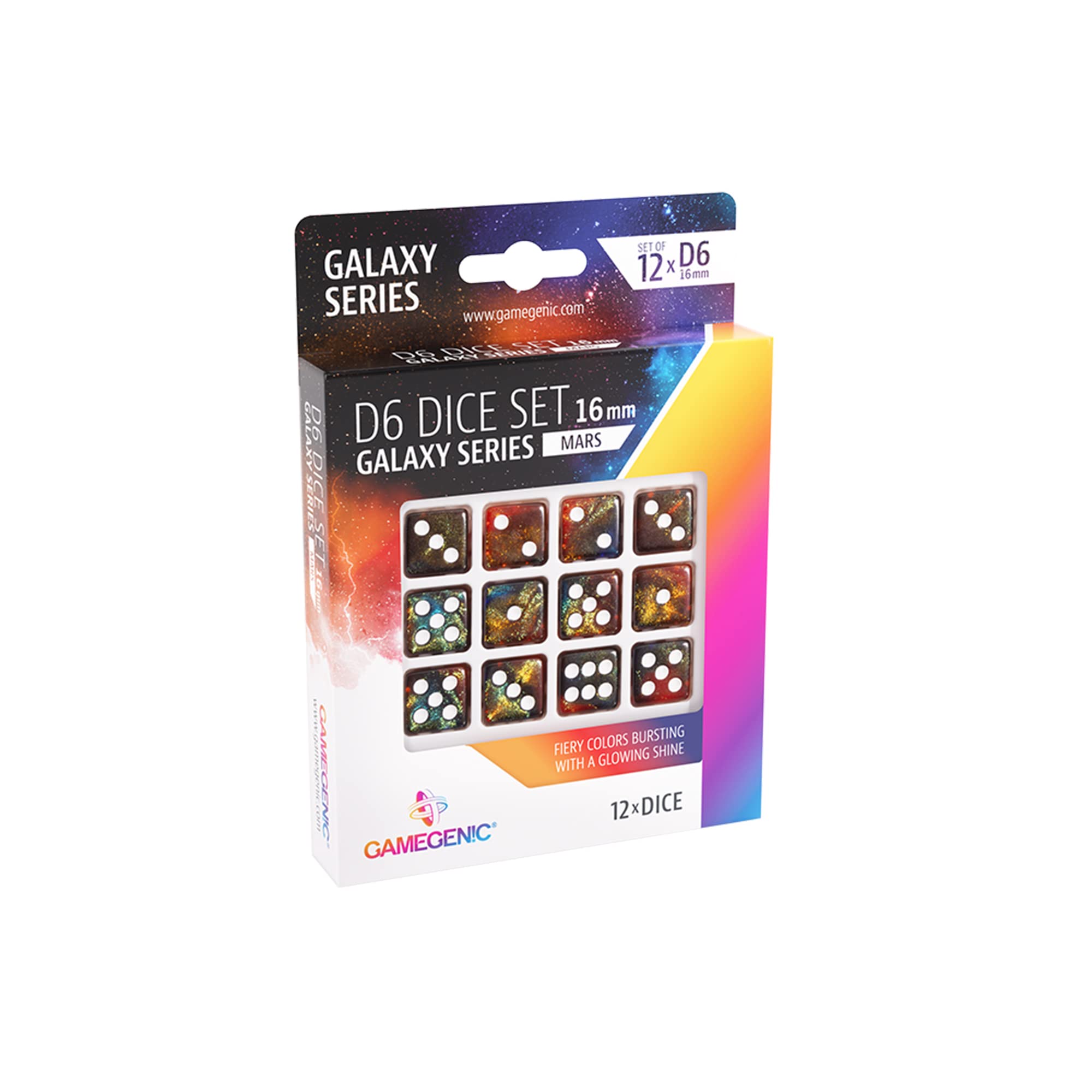 Set of 6 Faces Mars 16mm (12pcs), Mehrfarbig - Image 2