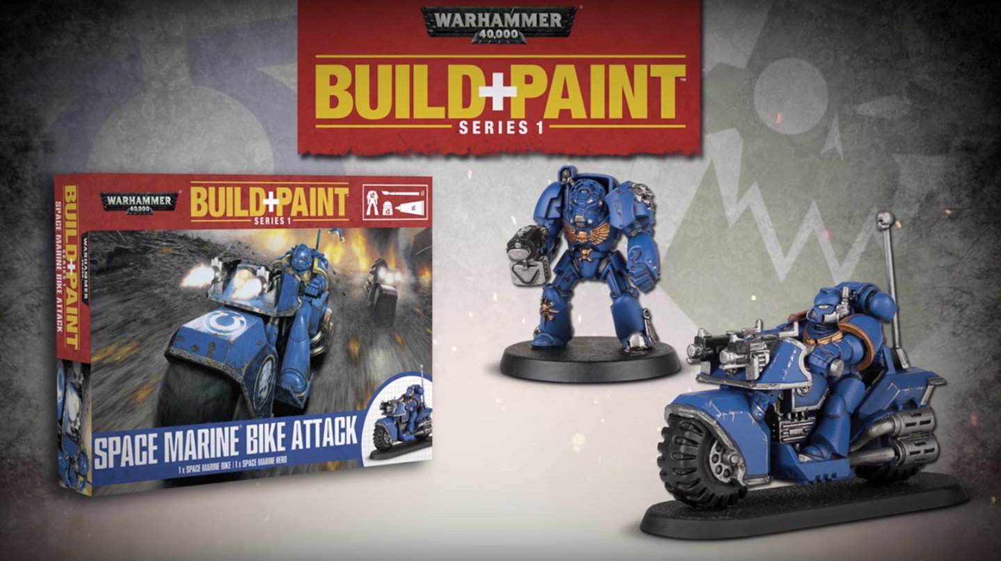 WARHAMMER40kSPACE MARINE Build+Paintセット Amazon | Warhammer 40K Build+Paint Model Set Series 1 Space Marine