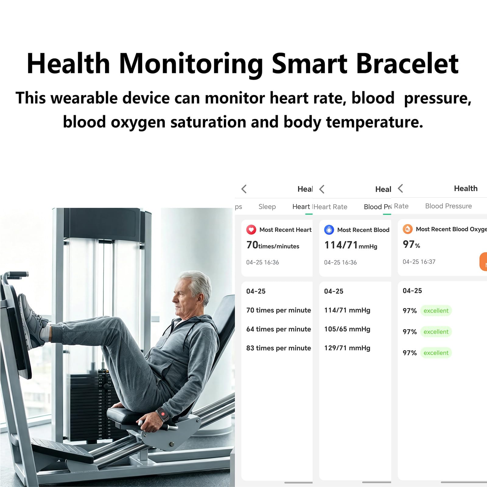 Montre Intelligente pour Seniors Agee Personnes Âgées, Vibration Et Signal Sonore Double Alerte pour Les Seniors. Configuration pour 15 Personnes Screen