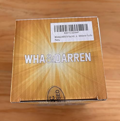 Miniatura 10 de WHA&DARREN Luz nocturna de zorro, luz nocturna para niños, luz de silicona para bebé y niño, luz nocturna blanda para habitación de niños, luces