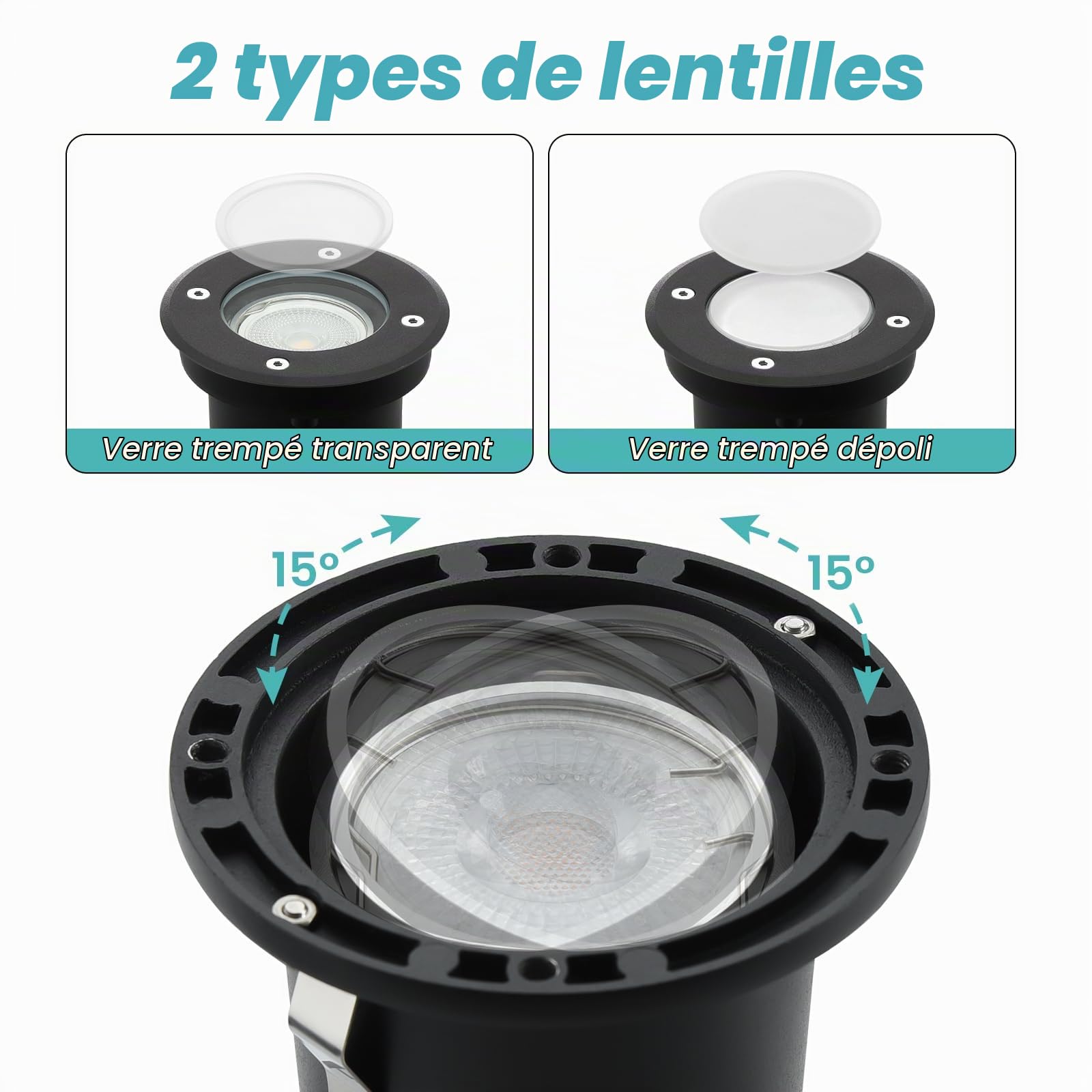 Spot Terrasse Exterieur Encastrable Gu10 IP67 Étanche 230V