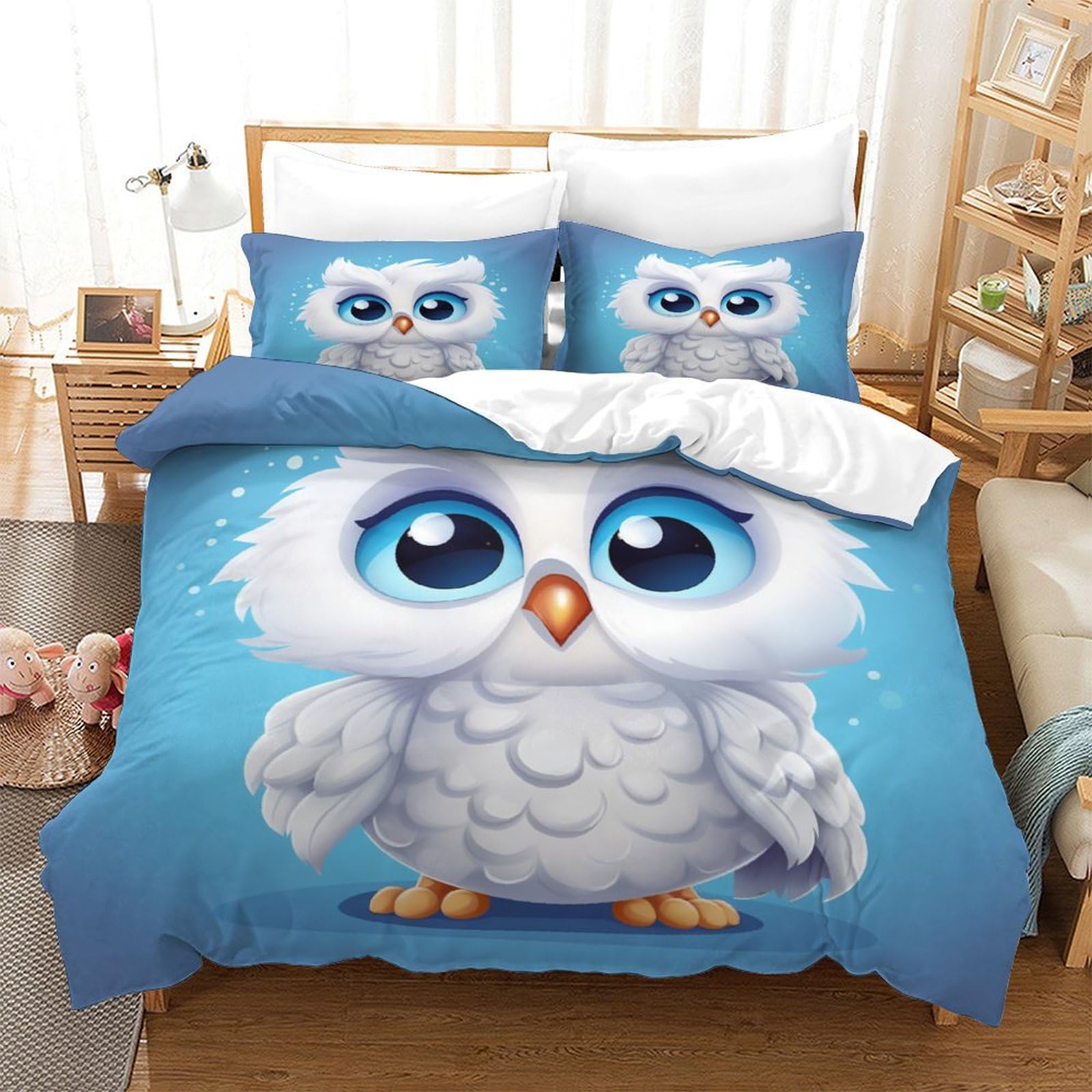 Housse de couette hypoallergénique microfibre lit simple
