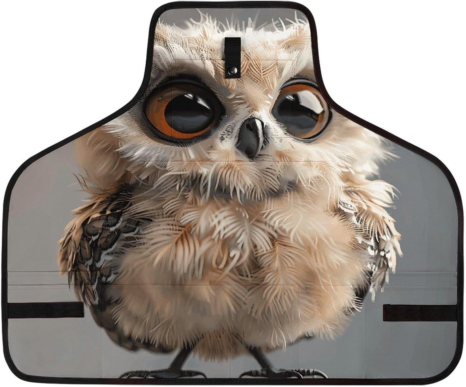 Cute Owl Tool Apron with Quick-Release Buckle,Tool Bag X-Cross Back, Adjustable Waist,Woodworking Apron for Workshop,Carpentry,Mechanics