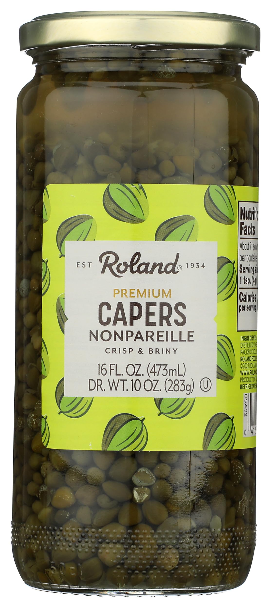 Roland Nonpareille Capers, 473 ml Roland