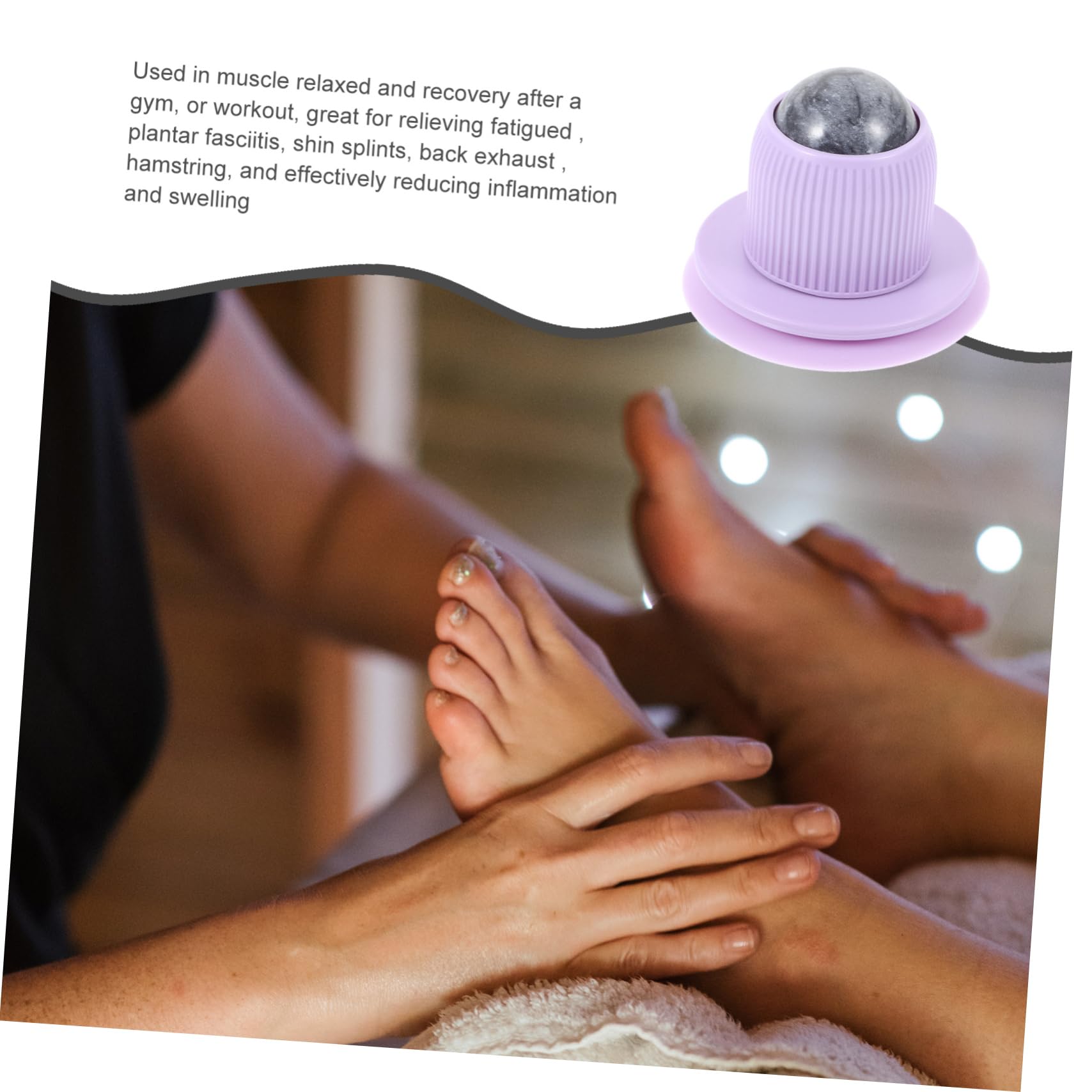 Ipetboom 4pièces Boule De Massage à Ventouse Pour Muscles Relaxant Portable Pour Les Tensions Et Musculaires Bureau Maison Ou Voyage