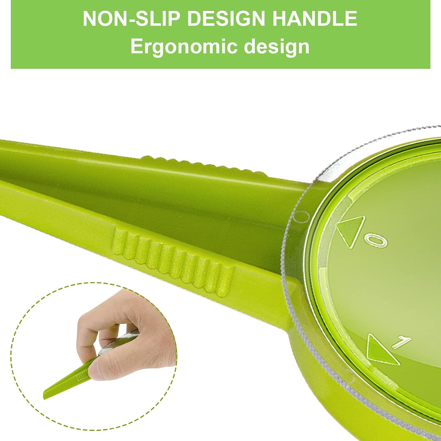 Gostur Sowing Seed Dispenser Hand Tool, 6 Pack Handheld Garden Seeder Sower Planter with 5 Dial Settings, Ideal for Small Seeds of Flowers, Vegetables, Outdoor/Indoor( Light Green)