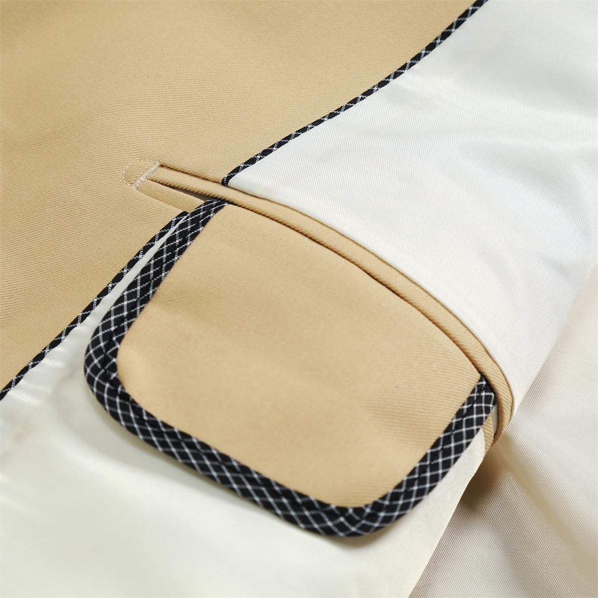 Allthemen Abito da Uomo in 2 Pezzi Slim Fit Completo Doppiopetto Tinta Unita Business Formale Elegante