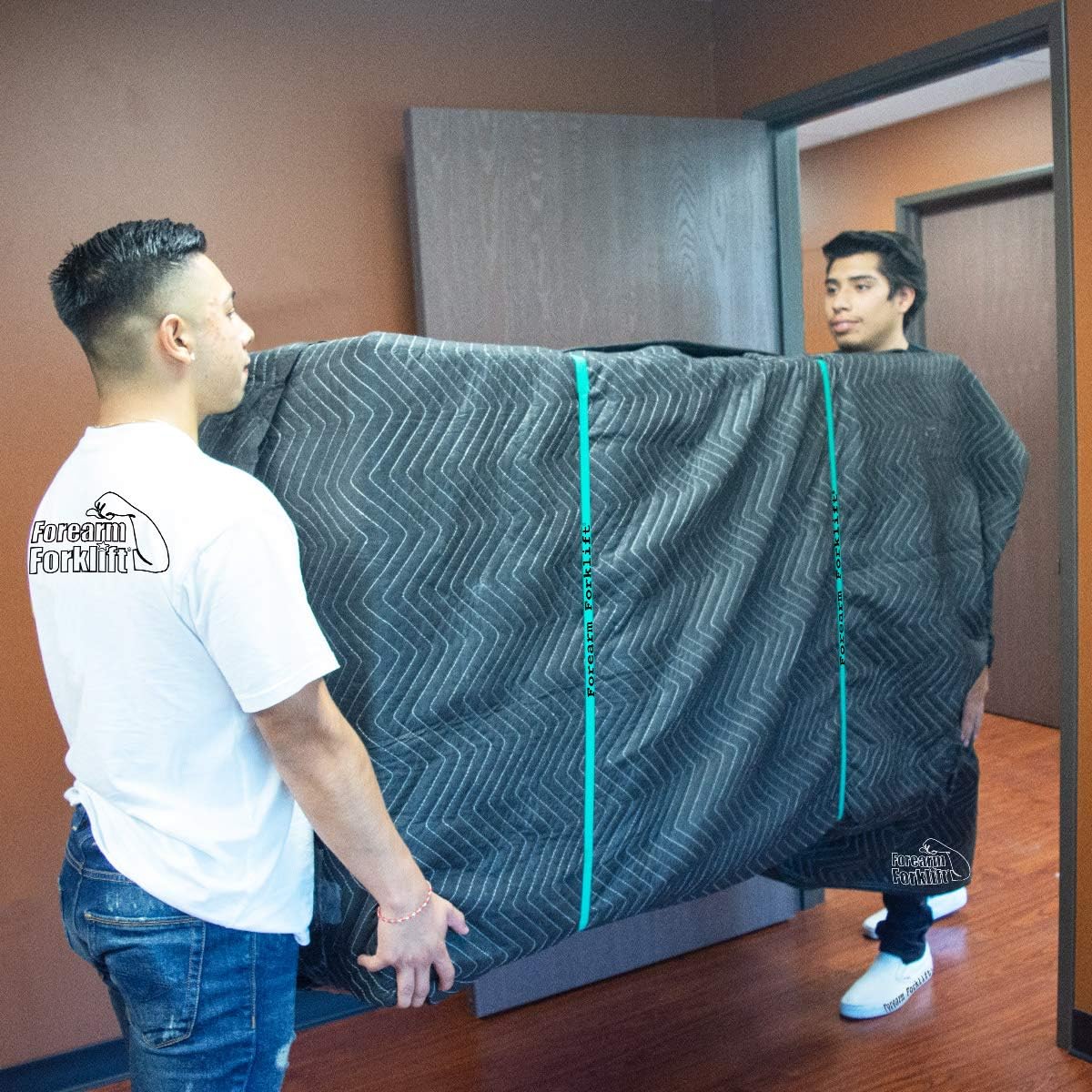 Forearm Forklift 30" Long Movers Rubber Band to Secure Moving Blankets and Keep Furniture Doors and Drawers Closed, Green, Pack of 12