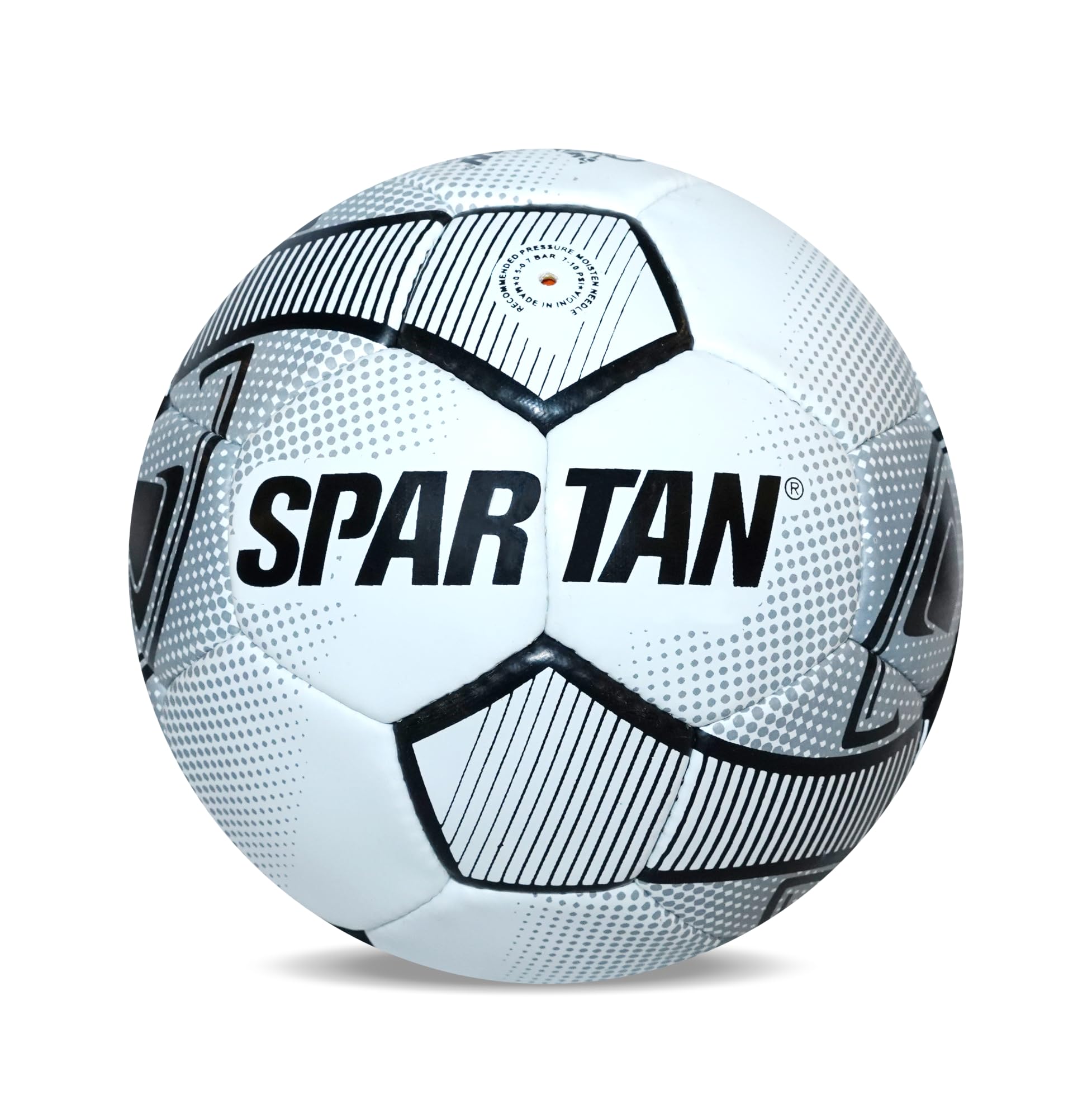 Spartan Premier Black and White Football Synthetic-Size 5 Hand Stitched Football - Waterproof, High Bounce (Multicolor) for All Ages, Indoor/Outdoor Play (Suitable for Hard Ground Without Grass)-picture-30