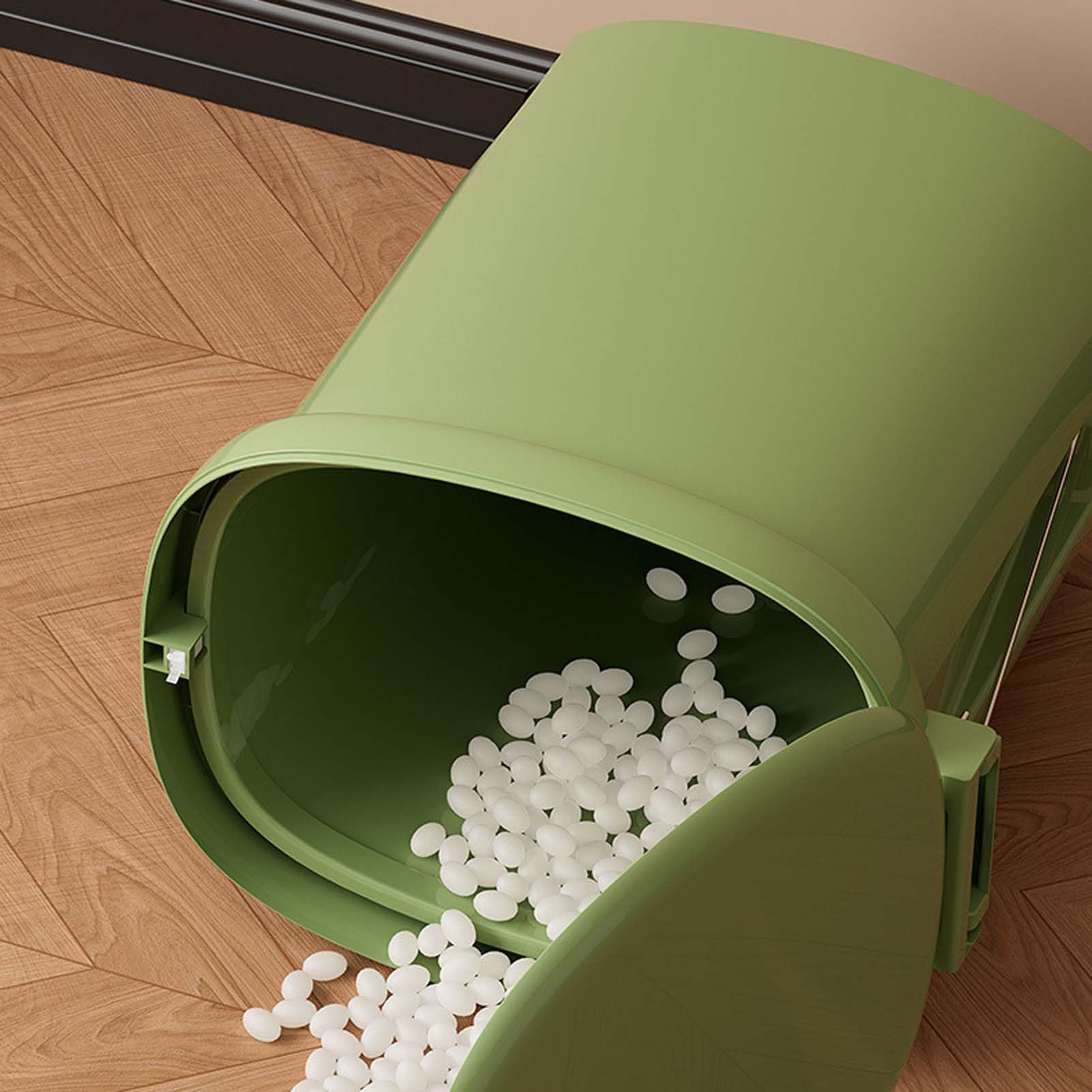Kosz na śmieci z pedałem, kosz na śmieci z pokrywą, kosz na śmieci z cichym zamykaniem, kosz na śmieci kuchenne, kosz do recyklingu, duża pojemność, do użytku wewnątrz i na zewnątrz