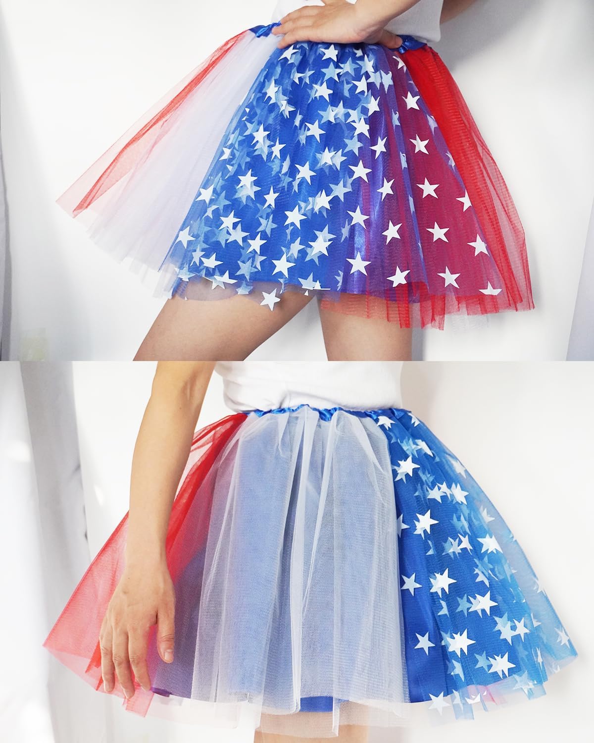 Women Teens Tutu Adult 4 Layered Tulle Skirt with Satin Lined Dance Non See-Through Tutu Halloween Costumes