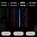 XiDi Blackout Rainbow Curtains 2 Panels for Girls Kids Bedroom Nursery Living Room Decor Rideaux Occultants Drapery with Eyelet for Windows W34xL63 Inch Wall Decals