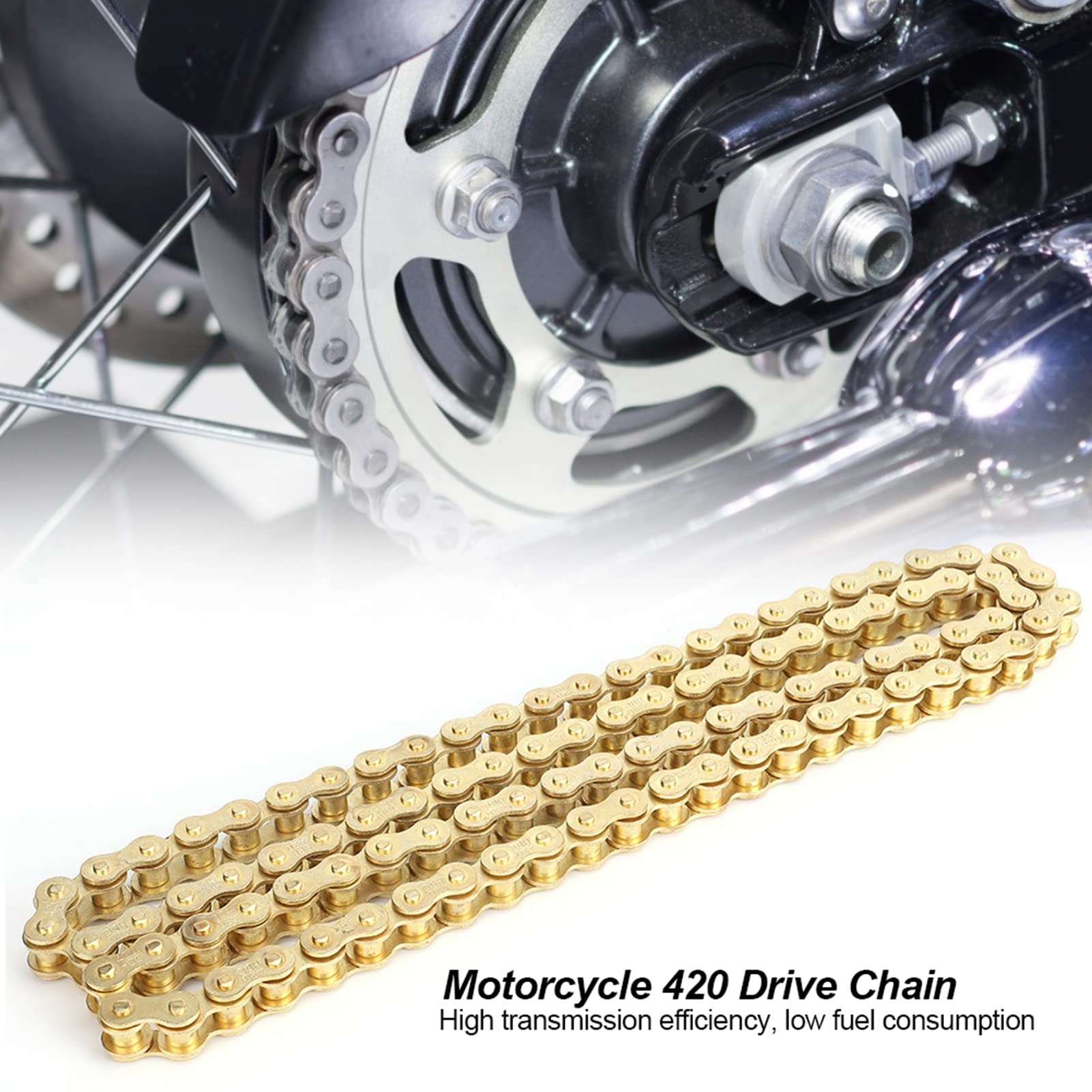 Catena Moto, 420 Sostituzione per 50CC 110CC 125CC Cinese ATV 4 Wheeler Quad Pocket Bike Buggy