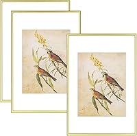 Vista 41 de Juego de 4 marcos de fotos de 4 x 4 pulgadas, color negro mate, diseño simple y moderno, de aluminio cepillado delgado, cuadrado, para fotos de 3 x