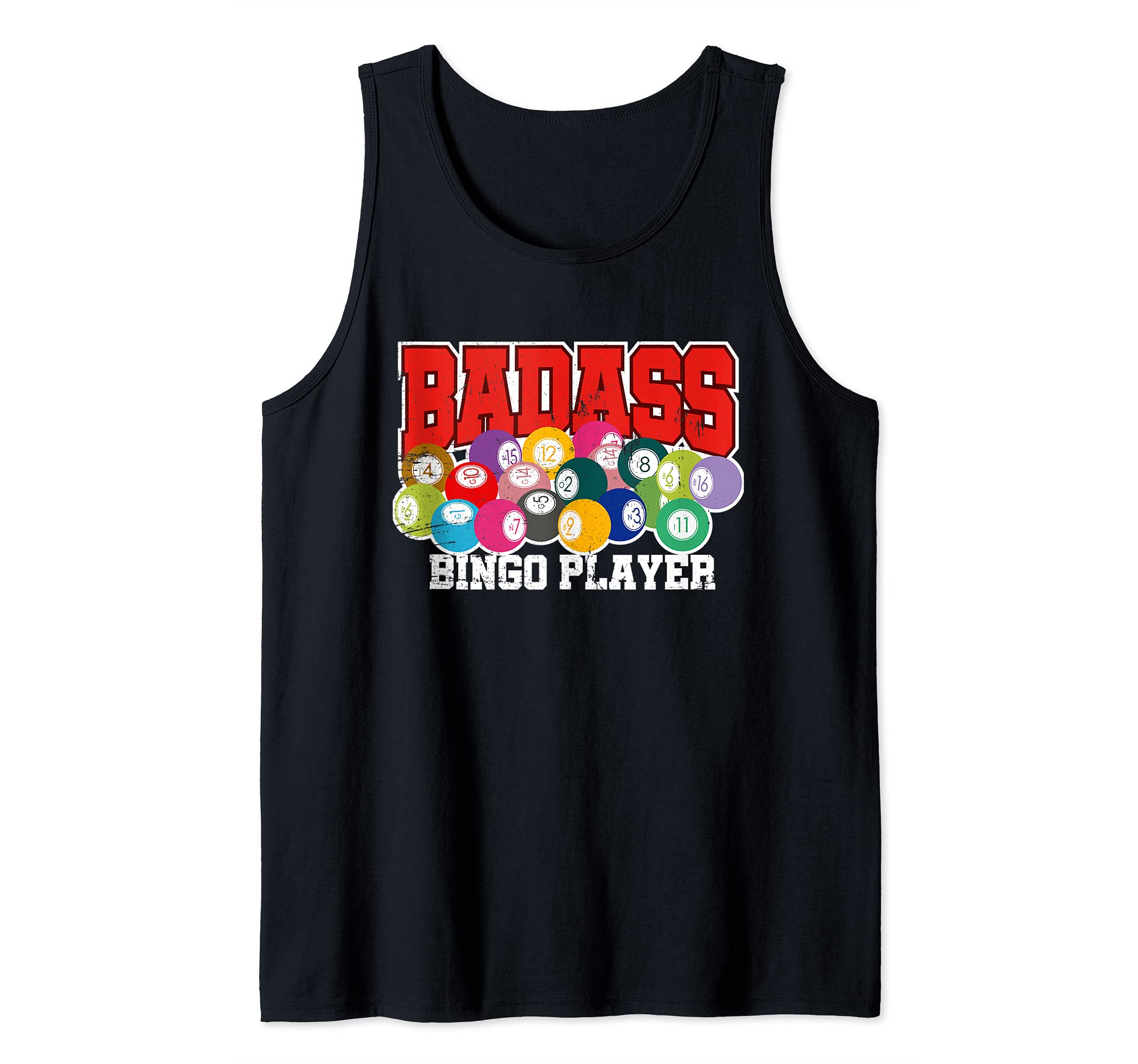 Bingo Shirts for Grandma | Badass Bingo Player | Funny Bingo Tank Top