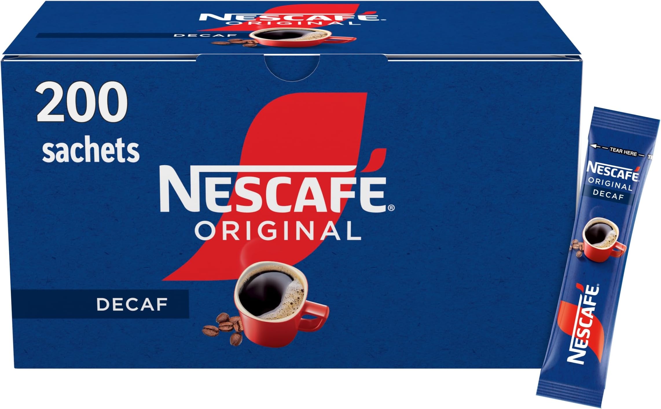 Original Decaf Instant Coffee Sachets - 200 x 1.8g Sticks