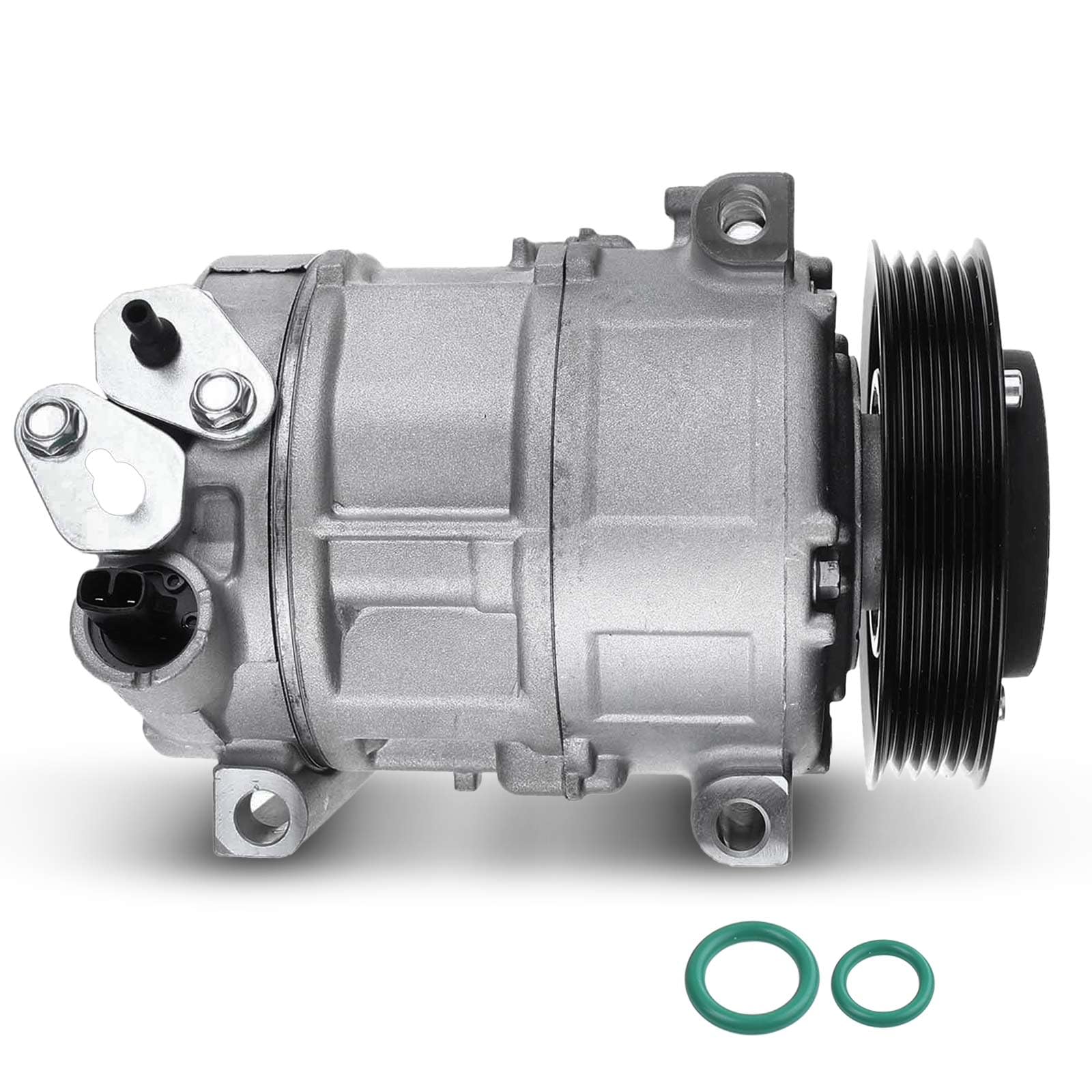Frankberg Compressore per aria condizionata con frizione | Compatibile con: Sedici 189, Punto Box/Hatchback 199, Linea 110 323, Delta III 844, Scudo Box 270 272, Punto Evo 199
