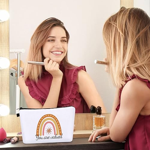 Miniatura 5 de Dunzy 20 bolsas de maquillaje a granel para regalo de graduación a granel, bolsa de maquillaje con cremallera, bolsa de maquillaje impermeable,