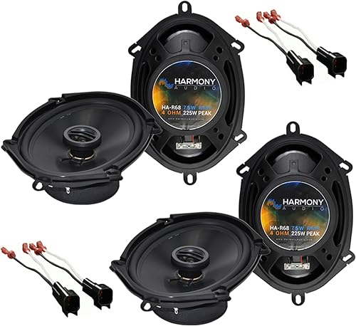 Harmony Audio Paquete compatible con Ford Explorer Sport Trac 2001-2010 (2) HA-R68 5x7 6x8 nuevo paquete de actualización de repuesto de altavoces