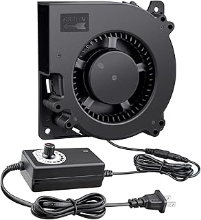 120mm Centrifugal Blower Fan Big Airflow 12V with AC 110v 220v Variable Speed Controller for Inflatable Replacement,DIY Receiver Modem Cooling Ventilation Exhaust Projects