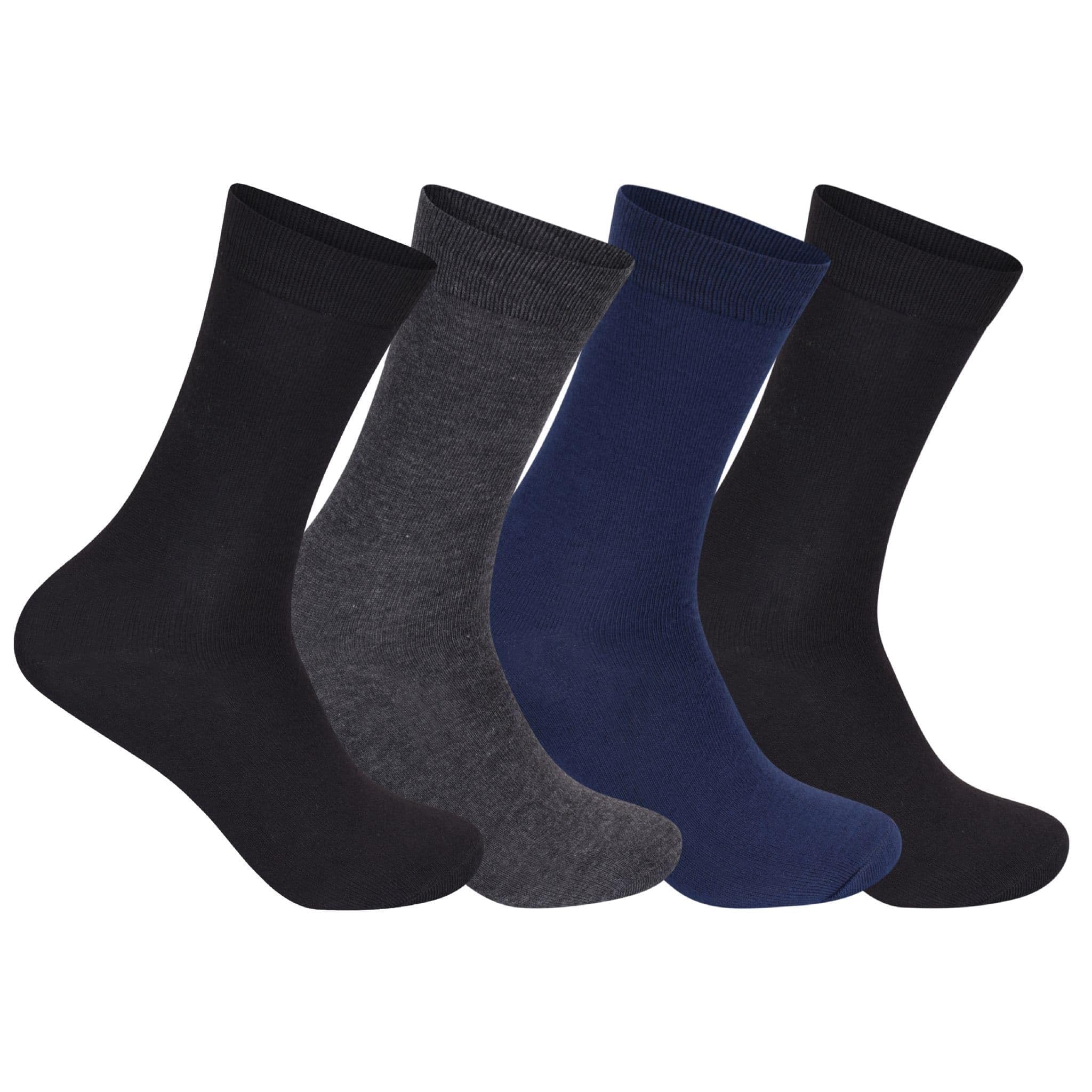 Fia Direct Men's Black Grey Blue ’S Suit Socks, Comfortable And Breathable Cotton Rich Dress Socks For Multipack Uk One Size Fits 6-11 / Eu 39-46 / Us7-12 (Uk, Numeric, 6, 11, Regular, Regular, 6, )