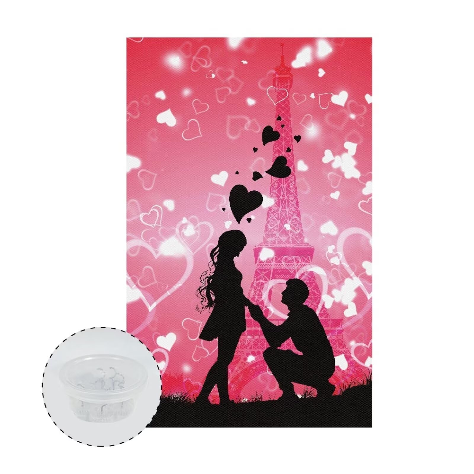 GLENLCWE Happy Valentines Day Love Chair Recliner Headrest Protector Universal Sofa Headrest Cover Non Slip Couch Headrest Covers Furniture Headrest Protector with Fixing Nails 3 Pcs