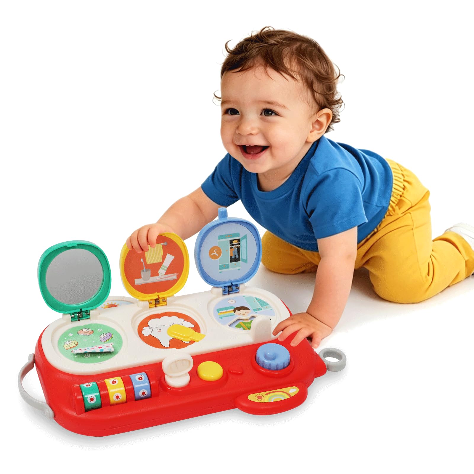 LZDMY Baby Pop Up Toys for 12 18 Months, Sensory Toys for Babies Montessori Toys for 1 2 Year Old, Toddlers Educational Sorting Toy Busy Board, Babies 1st Birthday Gifts — image 1