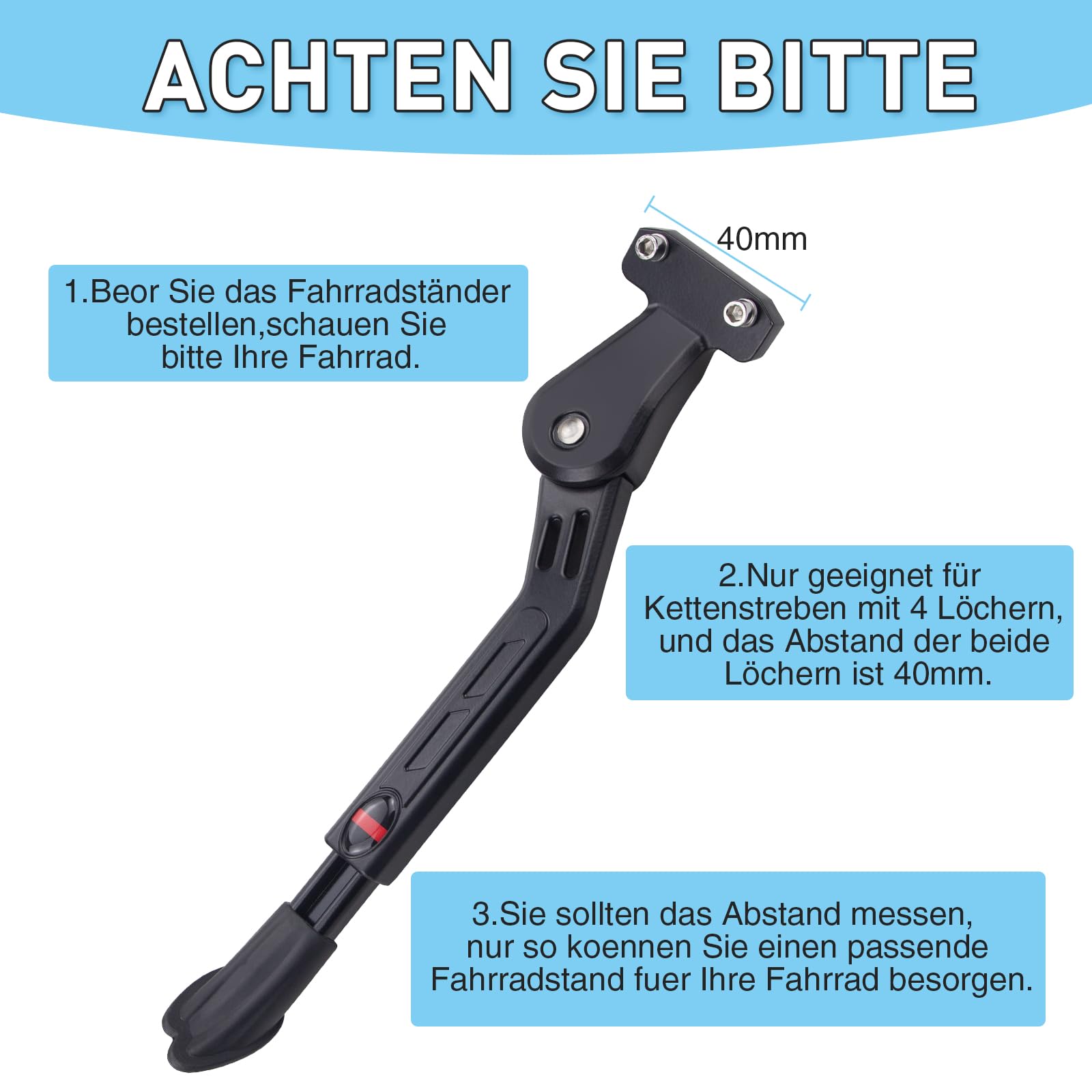 Cavalletto Bici Regolabile Vinabo - Per MTB, BMX, Bici Da 24-27 Pollici - Foto 6