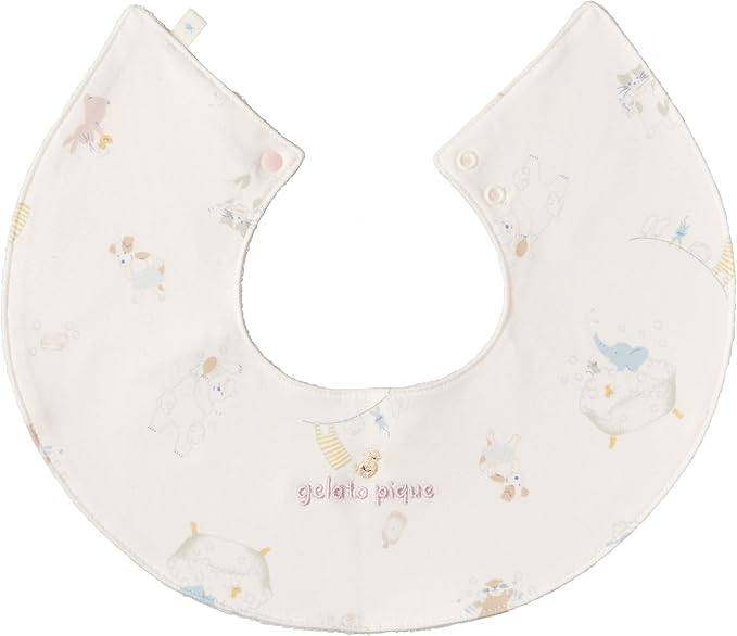Amazon Co Jp ジェラート ピケ スタイ Gelato Pique Kids Baby アニマルバスタイムbabyスタイ Pbgg Pnk 日本 F Free サイズ ベビー マタニティ