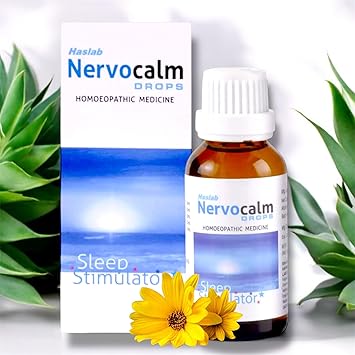 444 Haslab Nervocalm Drops Homeopathy 30ml - Set Of 1 Bottle