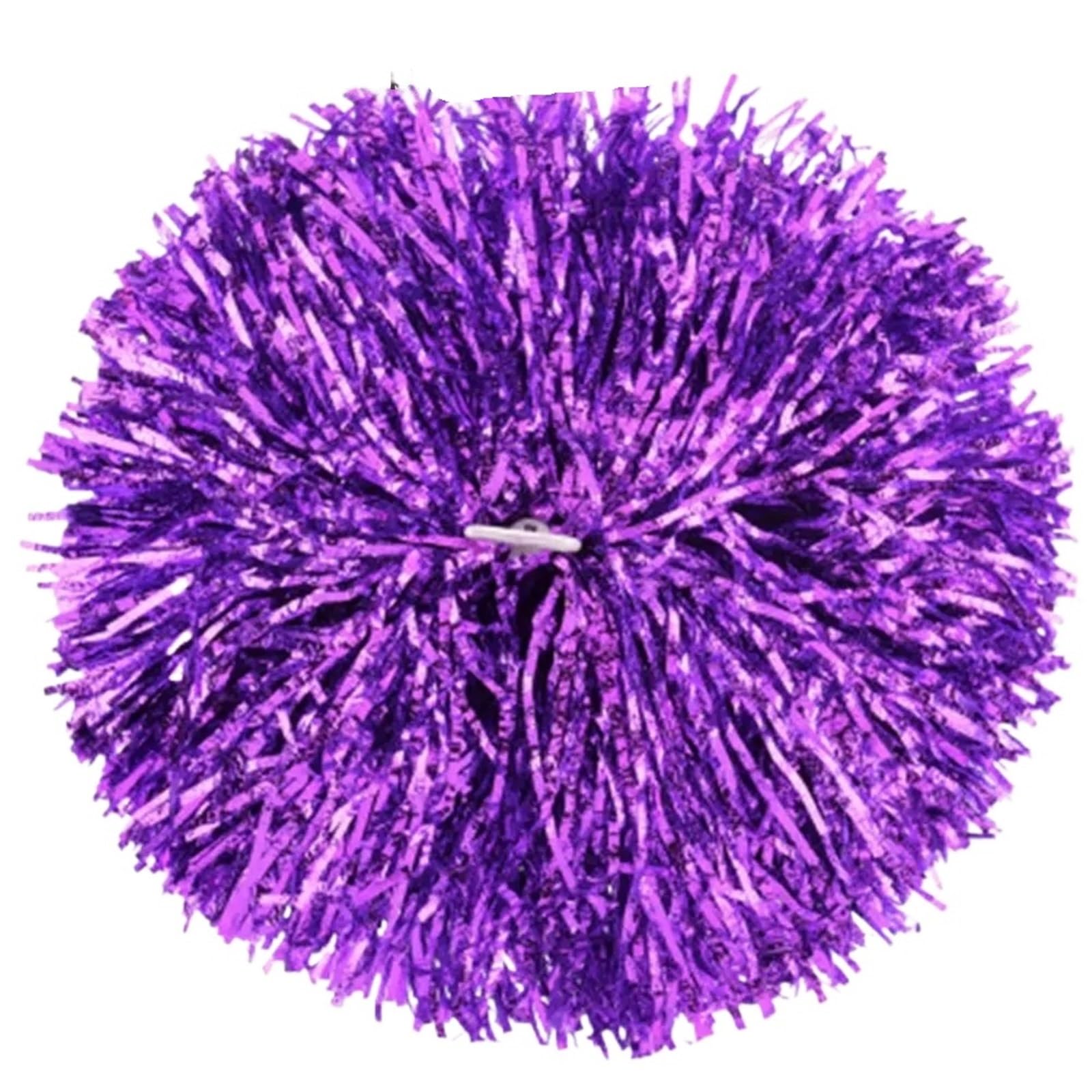 Pompom Fancy Competition Flower Dance Party Decorator Cheerleading Cheering Ball Cheerleader Pompoms for Cheerleaders(1pc Purple)
