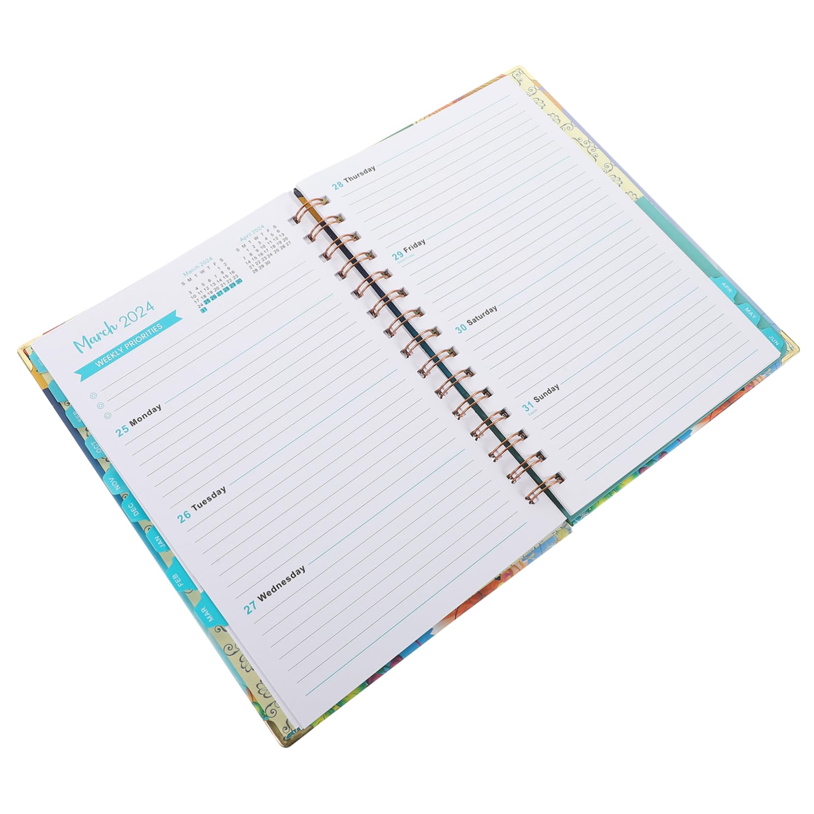 VILLCASE 5pezzi Agenda Settimanale Planner Accademico Per Programmazione Giornaliera Design e Scuola