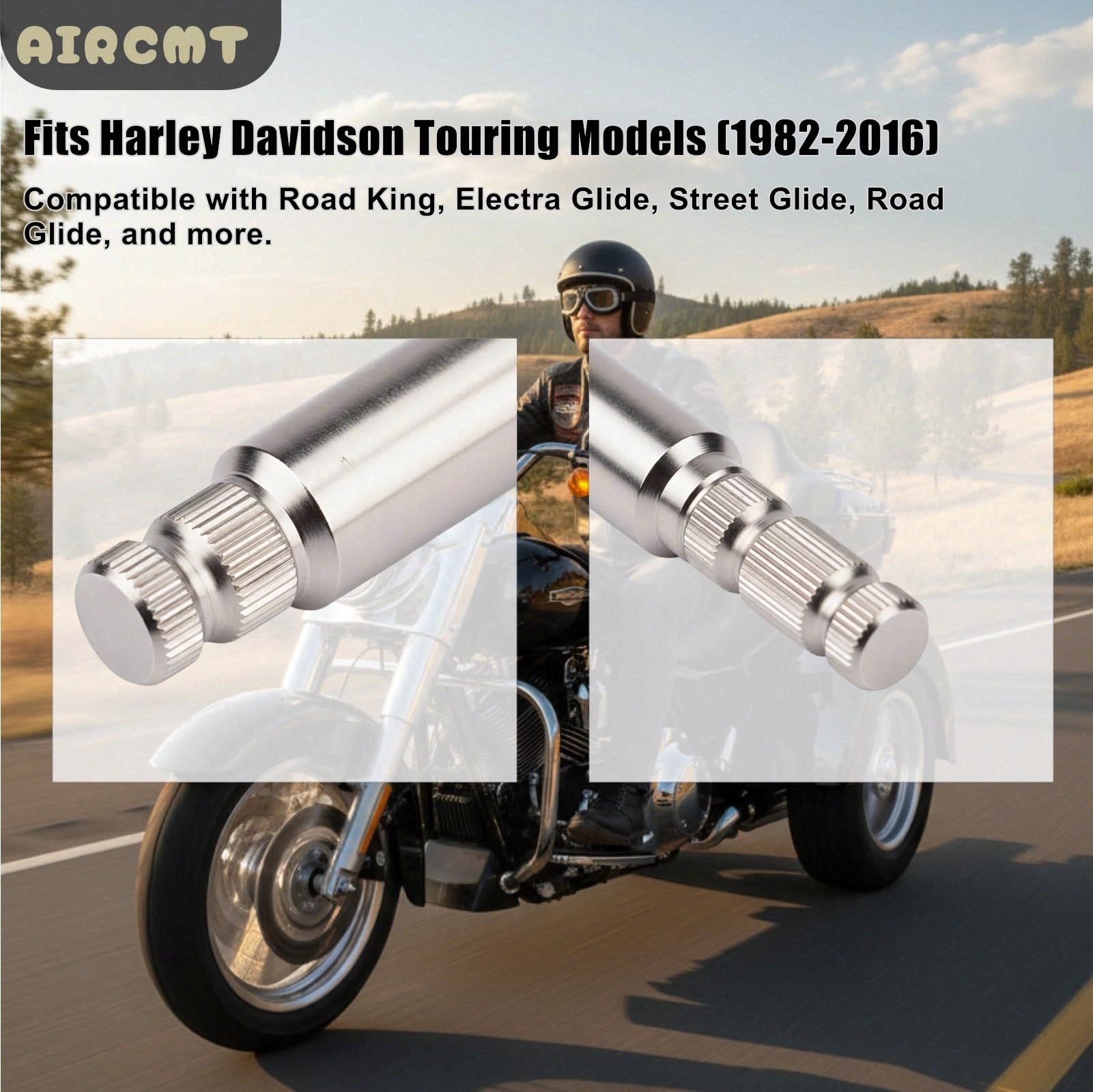 Solid Steel Inner Shifter Lever Shaft Compatible with Harley