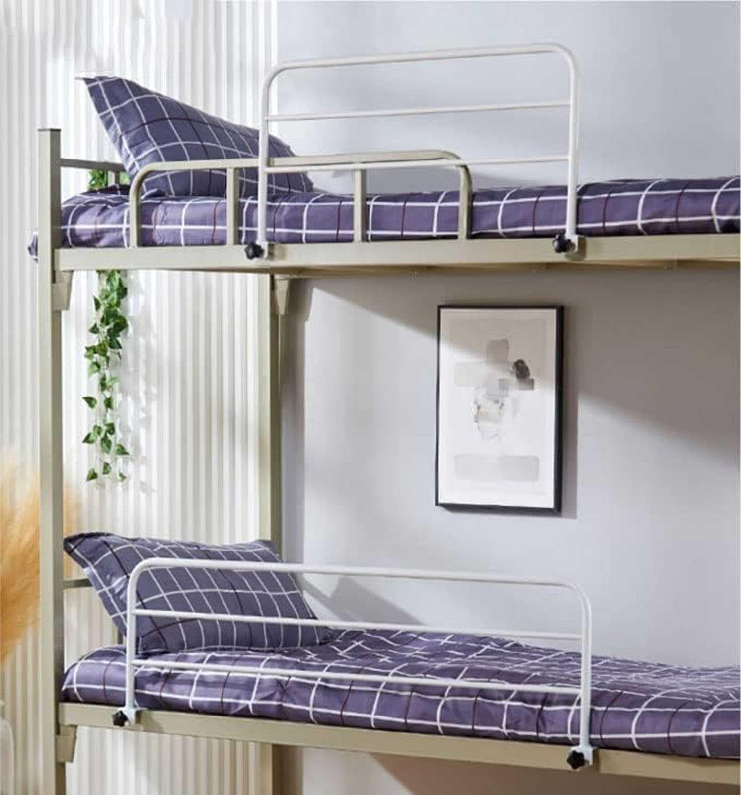 Riel de cama ajustable para personas mayores, riel de seguridad con clip para prevención de caídas, barra de agarre de ayuda para ancianos, discapacitados, mujeres embarazadas y uso en dormitorio