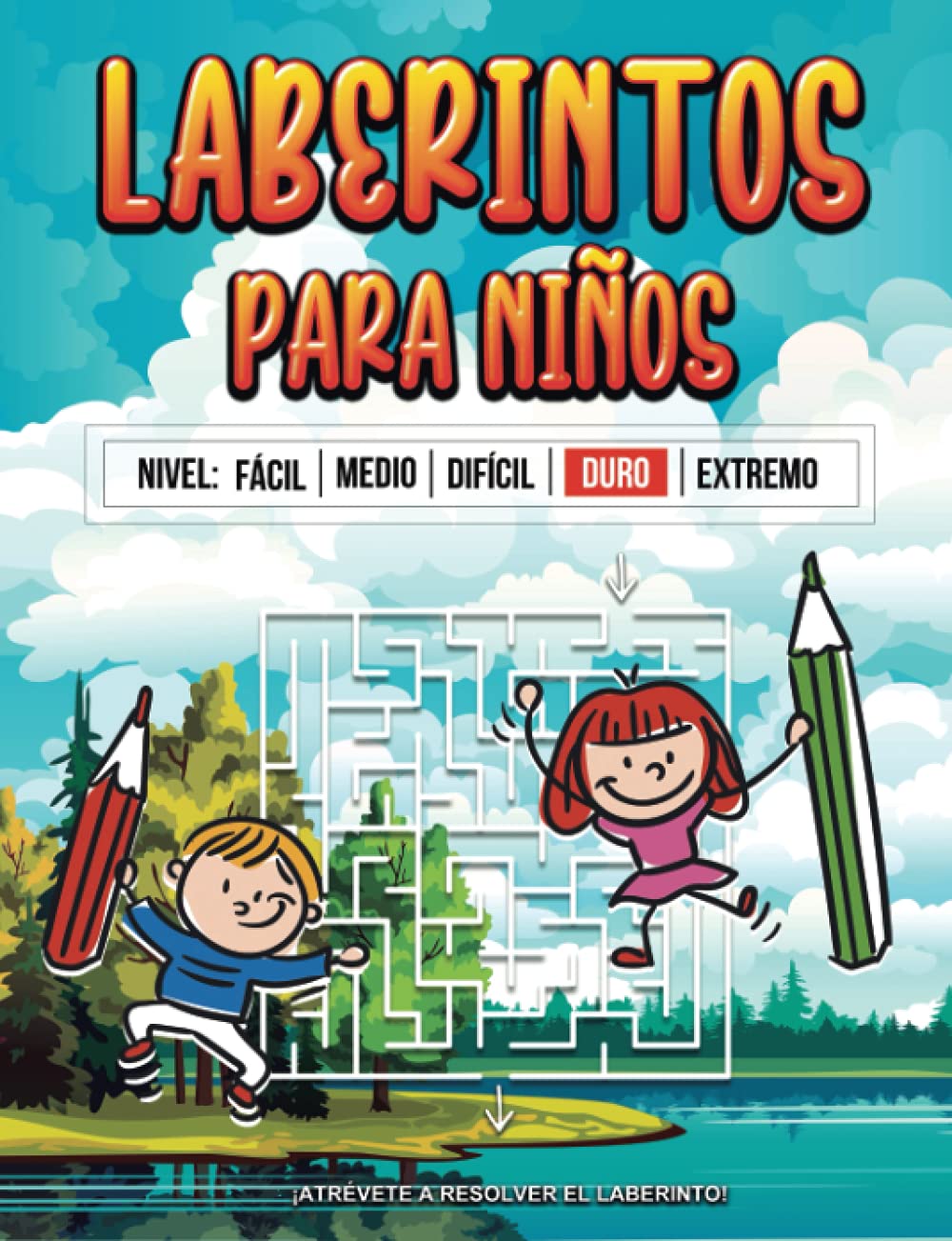 Cuaderno De Laberintos Para Niños nivel duro: 50 Laberintos Educativos  Juegos Educativos Libro Actividades Niños Pasatiempos divertidos