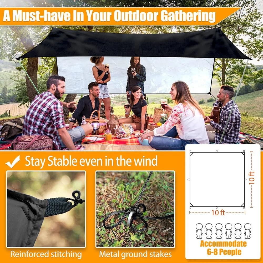 Amaca da Giardino Tenda per Amaca Portatile Tenda da Campeggio per Esterni Grande Tenda Multifunzionale Amaca da Campeggio(MC)
