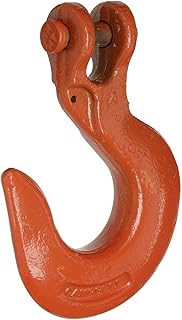 Campbell 476-A Drop-Forged Alloy Steel Clevis Slip Hook, Painted Orange, 5/16