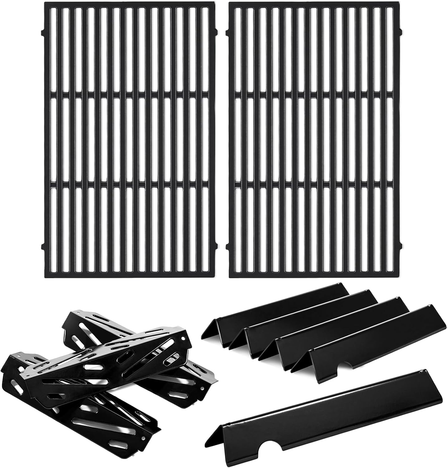 Genesis II E-310 Grill Replacement Parts 66095 Grates 66795 Flavorize Bars 66685 Heat Deflector for Weber Genesis ii Grill Parts GS4 GBS ii E-315 E-335 S-335 SE-310 Genesis 2 300 LX S-340 LX E-340 Cast Iron & Porcelain Steel Genesis II 300 Siries(Model ye