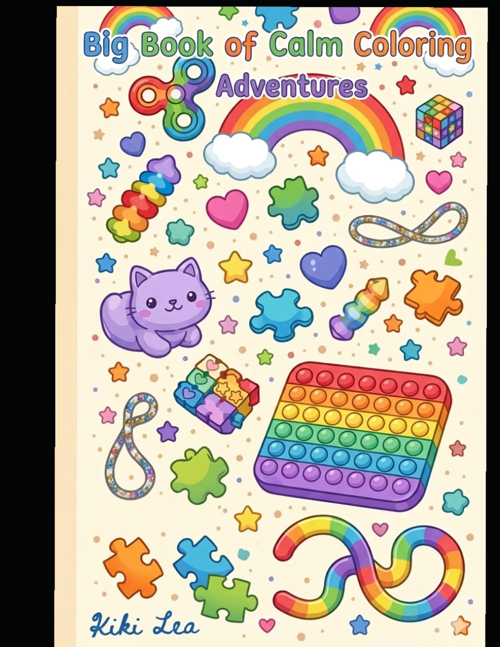 Trace & calm coloring book