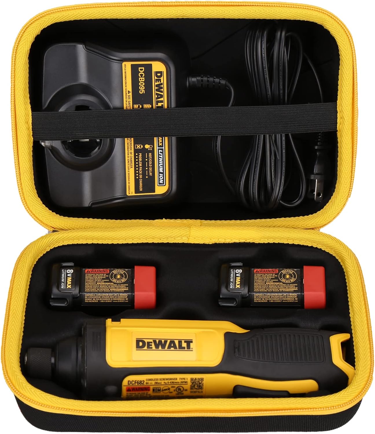 Mchoi Hard Portable Case Fits for DEWALT DCF682N1 8V MAX Cordless Screwdriver Kit, Not for the DEWALT (DCF680N2), Case Only