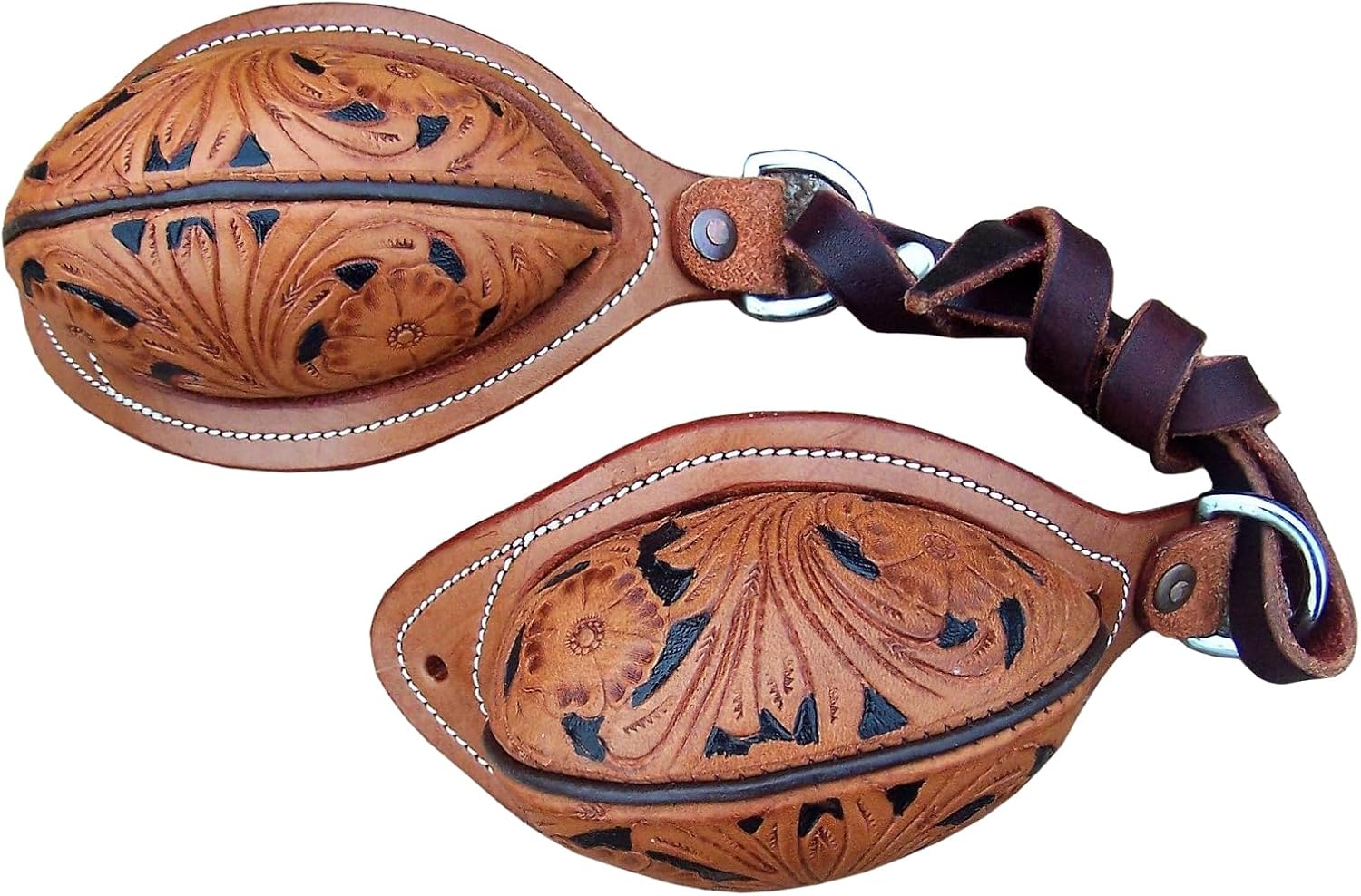 Bucking Rolls Western Horse Saddle Natural Leather Softy Buck-Roll Pair Set 019