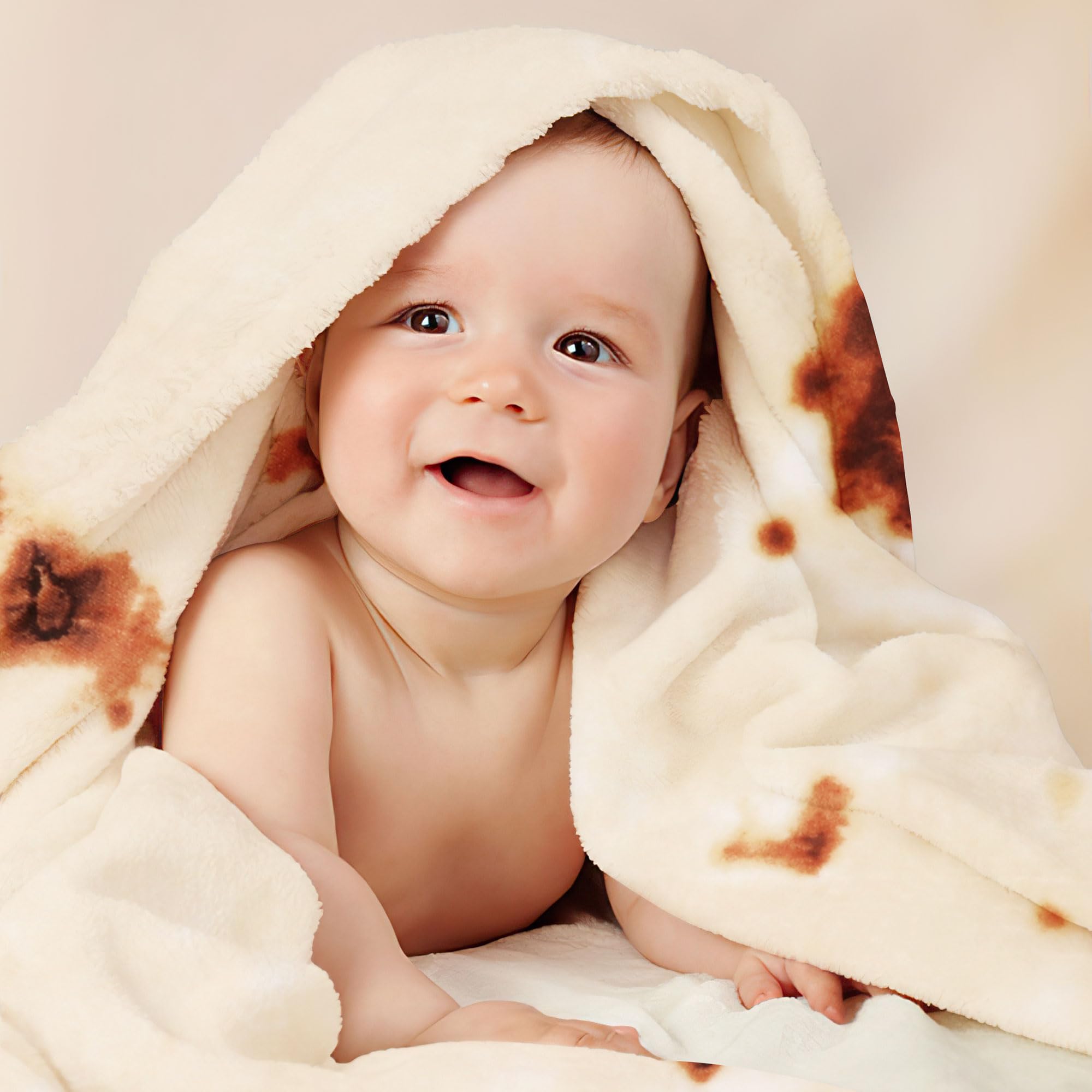 SeaRoomy Manta de burrito para bebé, manta de tortilla para bebé, manta redonda suave de tortilla de burrito para recién nacidos, regalos divertidos para baby shower y cumpleaños