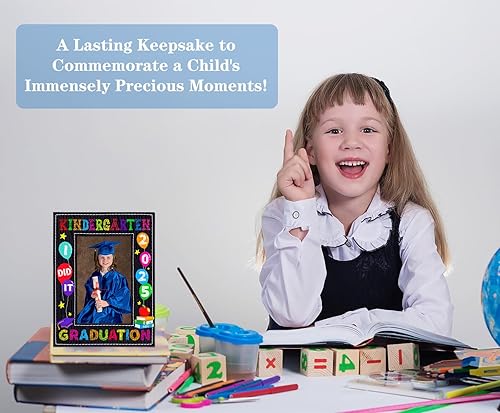 Vista 50 de FaCraft Regalo de graduación preescolar – 4 x 6 pulgadas, regalos de graduación de jardín de infantes 2025, marco de fotos de graduación mi primer