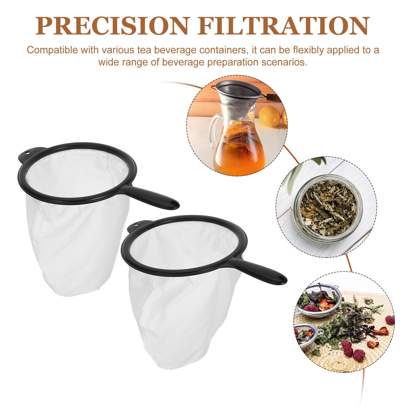 Filtro Infusor de Té 2 Piezas de Plástico para Filtrado Preciso