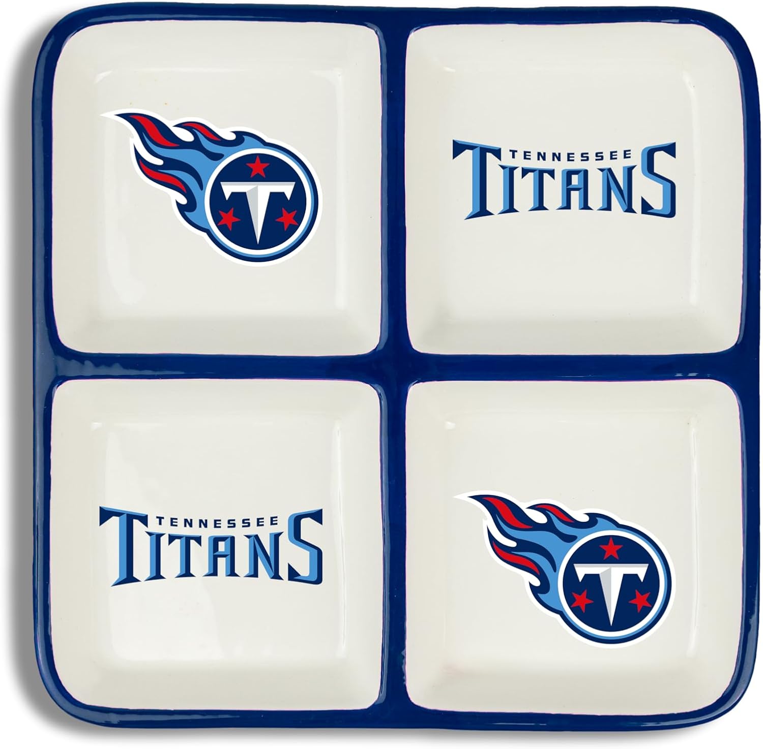 The Memory Company | Licensed NFL 4-Section Ceramic Plate