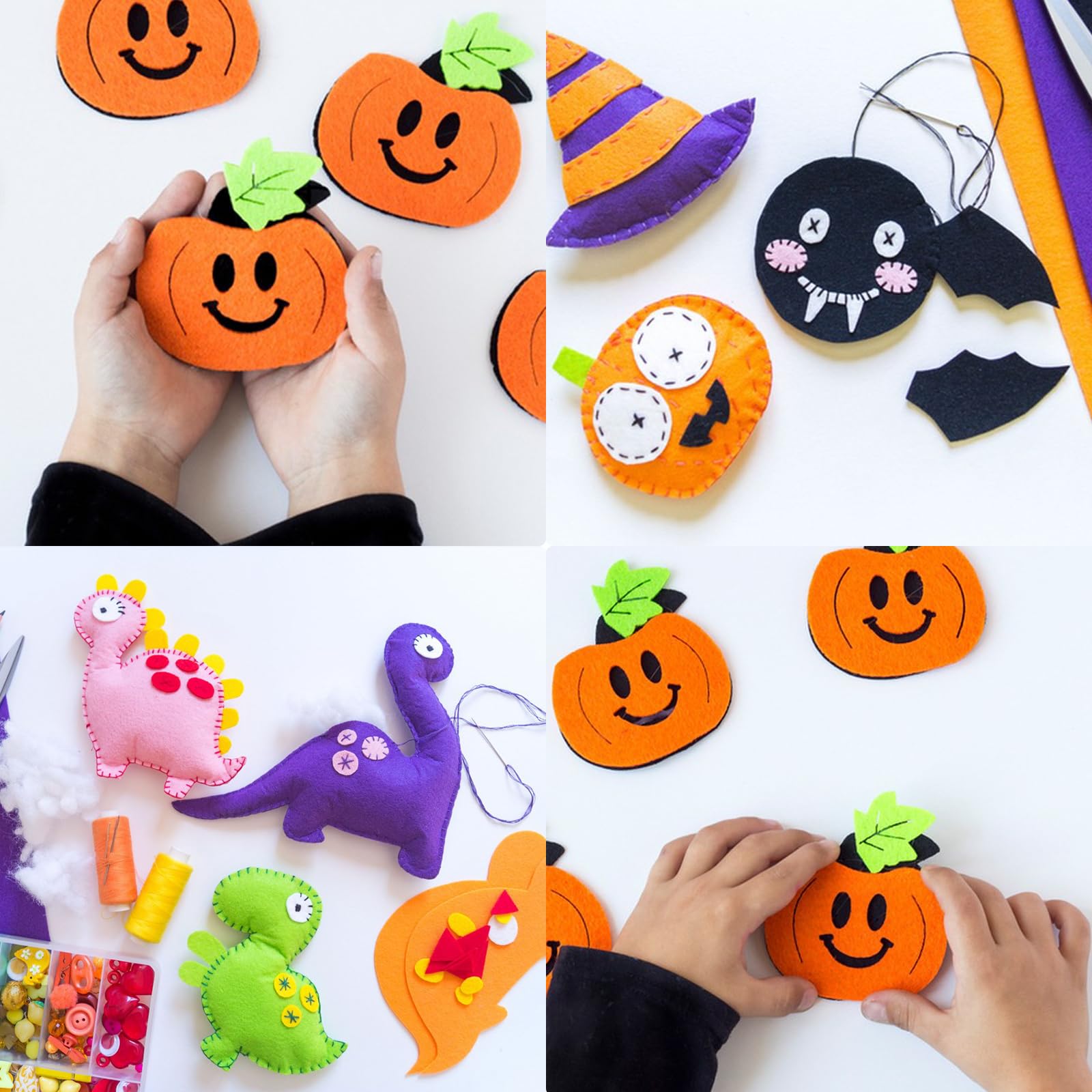 ZesNxj Filzset 40 Farben - Bastelfilz 15x15cm Für DIY Projekte