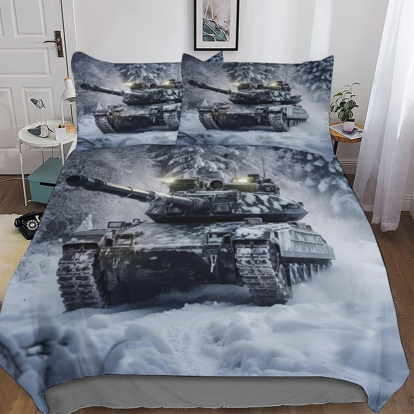 Housse de couette en microfine douce parure de lit respirante