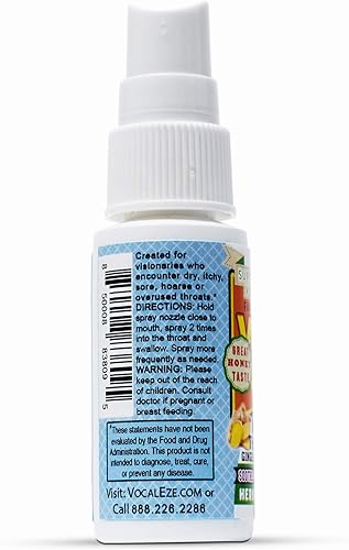 Miniatura 3 de Vocal Eze Spray para la garganta Alivia el dolor, el ronco, la fatiga y la sequedad de la garganta Apoyo inmunológico a base de hierbas,