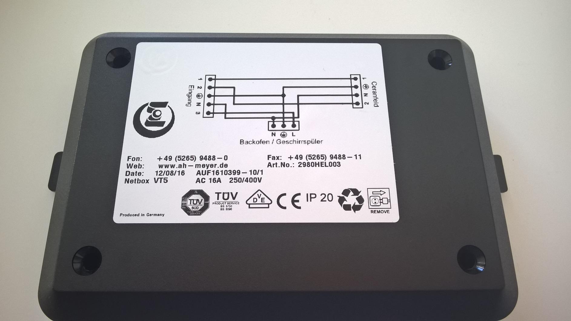 Naber Power Splitter 1 Je 2 M Kabellänge Schwarz www.amazon.de
